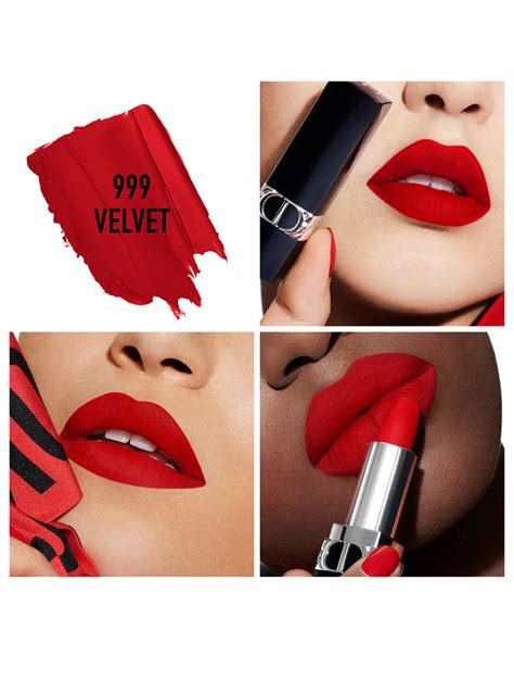 dior velvet rouge|Rouge Dior 999 velvet.